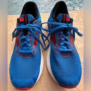 Brooks Transcend 7 Guiderails Blue Red Running Shoes Men’s Size 8.5 Clean